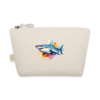 Shark Watercolors - Organic Pouch - nature - Front