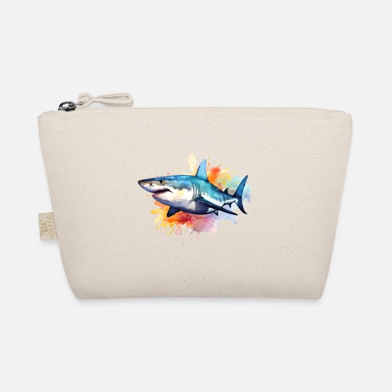 hai wasserfarben Bio-Täschchen