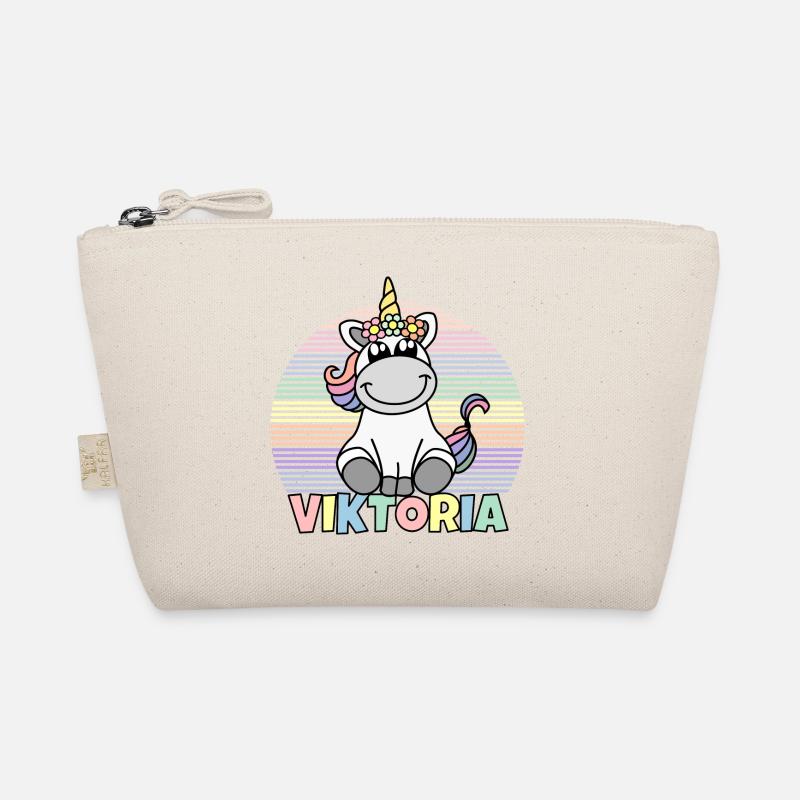 Viktoria Einhorn Name Bio-Täschchen