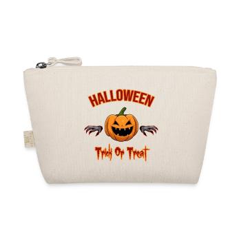 Halloween Kürbis Trick or treat - Bio-Täschchen - Natur - Vorne