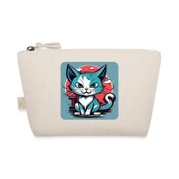 Cool naughty cat - Organic Pouch - nature - Front