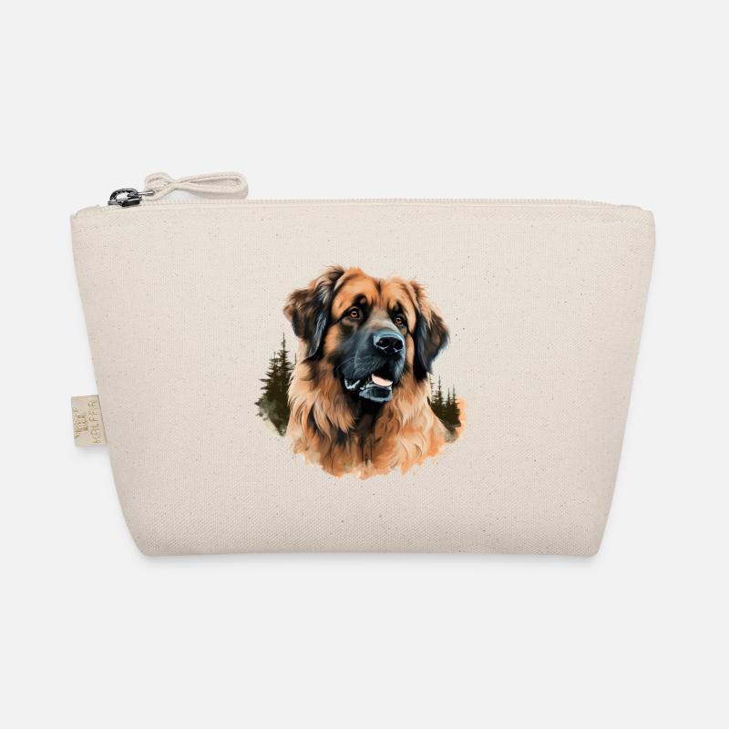 wunderschöner Leonberger Hundeportrait Bio-Täschchen