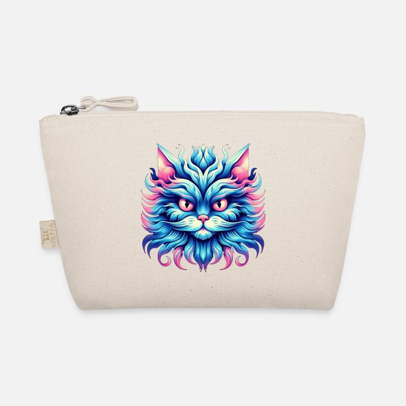 Psychedelic Cat Perso Organic Pouch