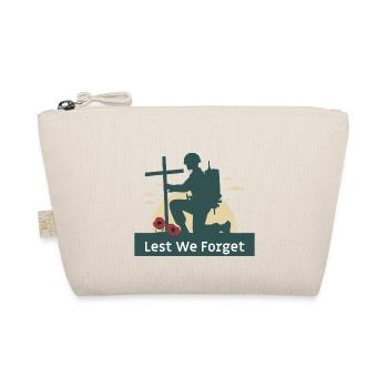 lest we forget remembrance - Organic Pouch - nature - Front
