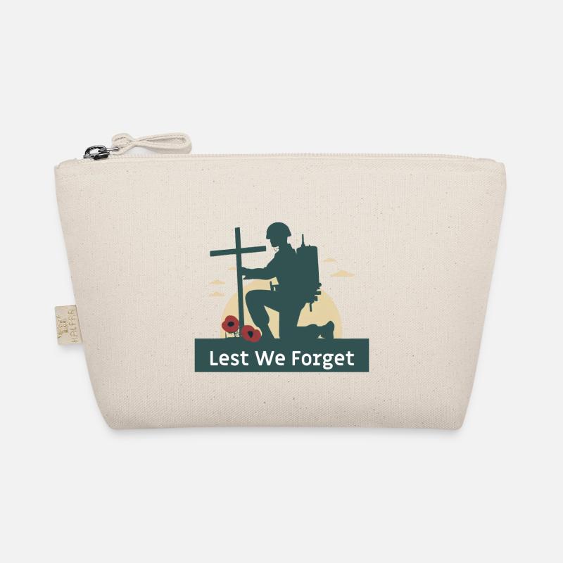 lest we forget remembrance Organic Pouch