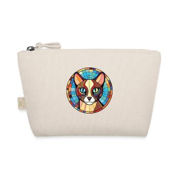 Race de chat siamois coloré aquarelle Illustration - Trousse biologique - nature - Devant