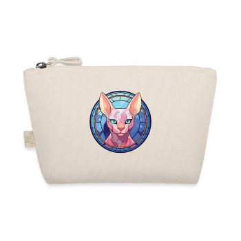 Sphynx Katze Rasse bunte Aquarell Illustration - Bio-Täschchen - Natur - Vorne
