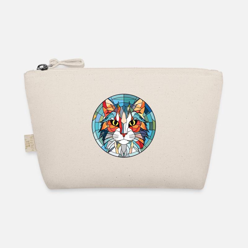 Chat Angora Turc Aquarelle Colorée Dessin Animé Pour Animaux De Compagnie Trousse biologique