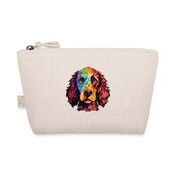 Amerikanischer Wasserspaniel Hunderasse Aquarellglas - Bio-Täschchen - Natur - Vorne