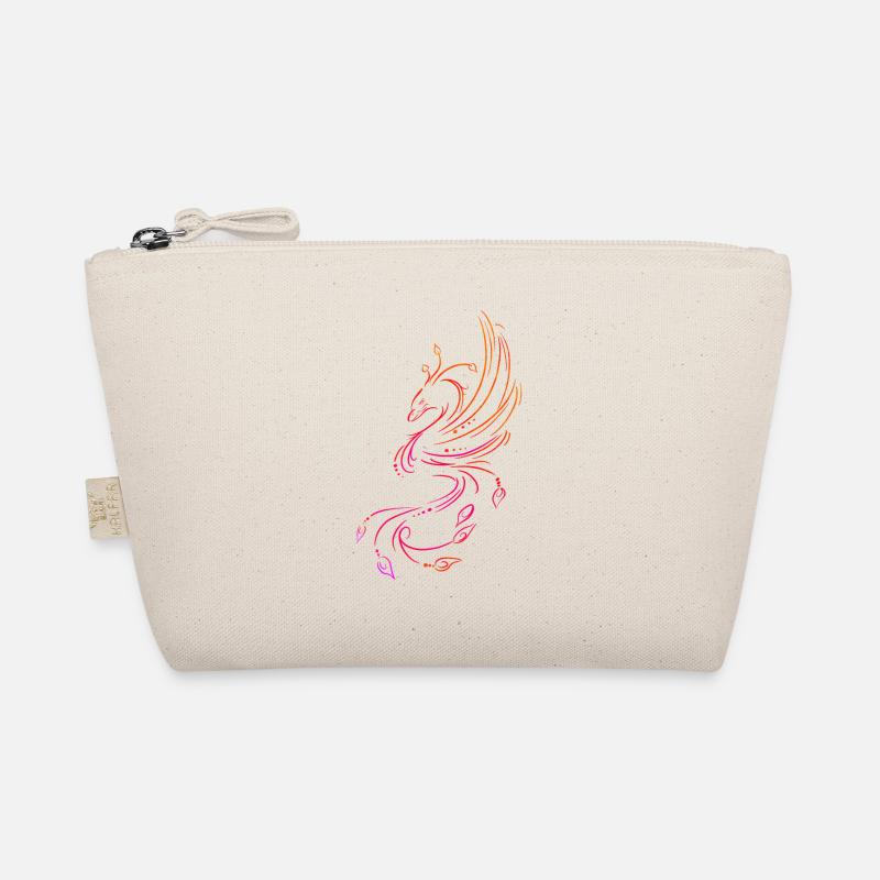 Phoenix line colorful art Organic Pouch