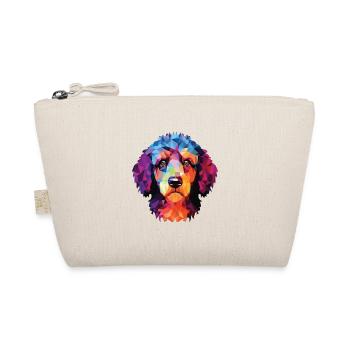 Barbet Dog Breed Colorful Watercolor Illustration - Organic Pouch - nature - Front