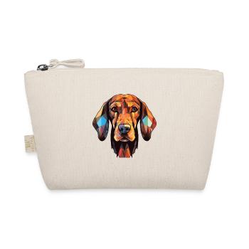 Black Forest Hound Dog Breed Colorful Watercolor - Organic Pouch - nature - Front
