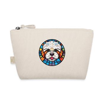 Bichon Frise Dog Breed Watercolor Illustration - Organic Pouch - nature - Front