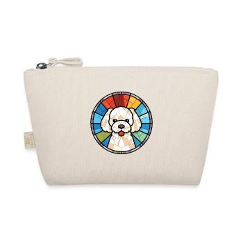Bichon Frise Dog Breed Watercolor Illustration - Organic Pouch - nature - Front