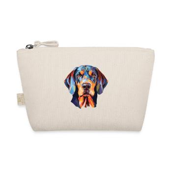 Bluetick Coonhound Dog Breed Colorful Watercolor - Organic Pouch - nature - Front