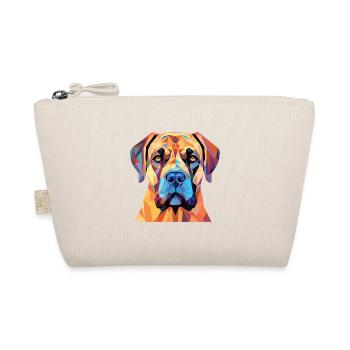 Boerboel Hunderasse Aquarell Glas Illustration - Bio-Täschchen - Natur - Vorne