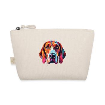 Bruno Jura Hound Dog Breed Watercolor Illustration - Organic Pouch - nature - Front