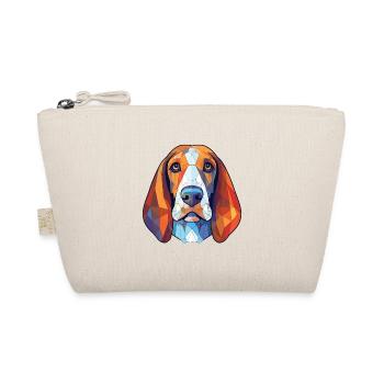 Bleu Gascogne Basset chien race aquarelle colorée - Trousse biologique - nature - Devant