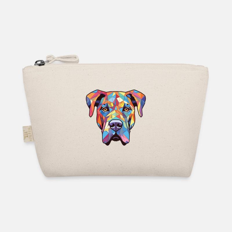Bully Kutta Hunderasse Aquarell Illustration Bio-Täschchen