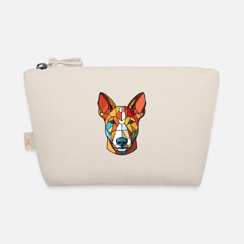 Bullterrier-Hunderasse Aquarell-Illustration - Bio-Täschchen - Natur