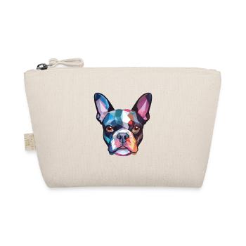Boston Terrier Hunderasse Aquarell Illustration - Bio-Täschchen - Natur - Vorne