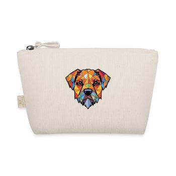 Border Terrier Dog Breed Watercolor Illustration - Organic Pouch - nature - Front