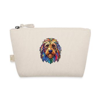 Bergamasco Schäferhund Rasse buntes Aquarell - Bio-Täschchen - Natur - Vorne