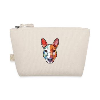 Miniatur Bullterrier Hunderasse Aquarellglas - Bio-Täschchen - Natur - Vorne