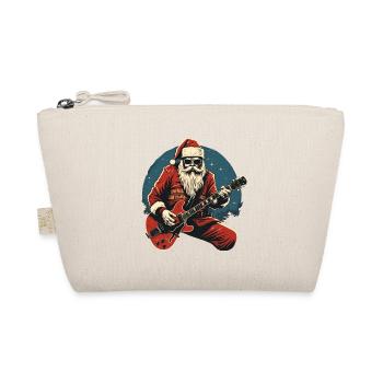 Balancement du Père Noël Père Noël avec guitare électrique - Trousse biologique - nature - Devant