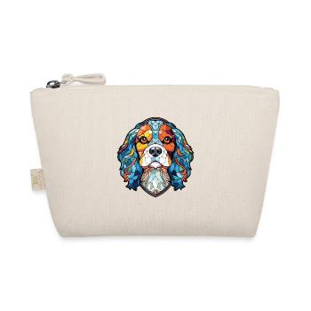 Cavalier King Charles Spaniel Hunderasse Aquarell - Bio-Täschchen - Natur - Vorne