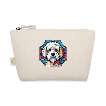Coton Du Tuléar race chien aquarelle illustration - Trousse biologique - nature - Devant