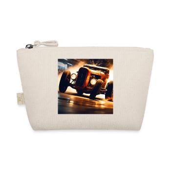 Rusty Hot Rod racing #2 - Organic Pouch - nature - Front