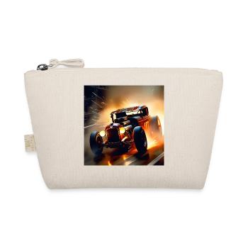 Rusty Hot Rod racing #7 - Organic Pouch - nature - Front