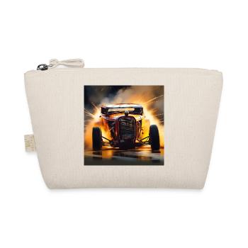 Rusty Hot Rod racing #8 - Organic Pouch - nature - Front
