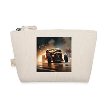Rusty Hot Rod racing #10 - Organic Pouch - nature - Front