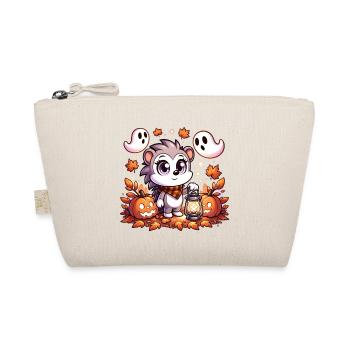 Halloween hedgehog with cute ghosts - Organic Pouch - nature - Front