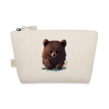 Cute Bear Cub - Organic Pouch - nature - Front