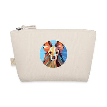 Chinese Crested Dog Breed Watercolor Illustration - Organic Pouch - nature - Front