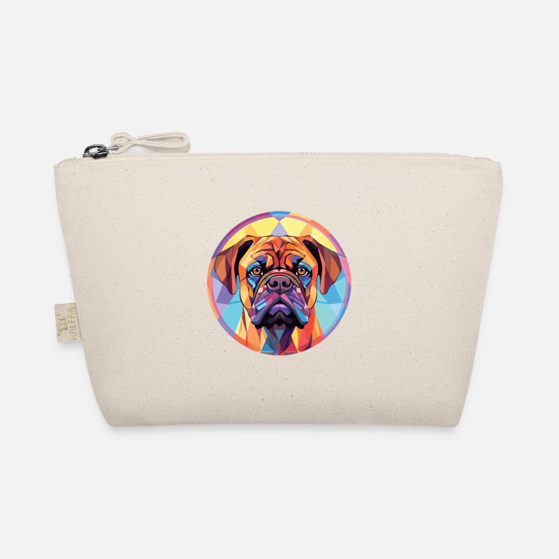 Bullmastiff Hunderasse Aquarell Illustration Bio-Täschchen