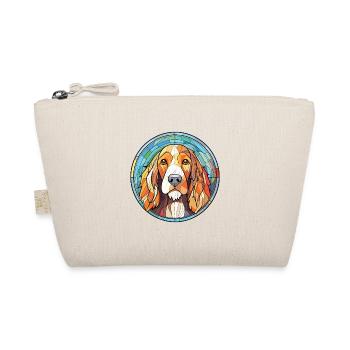 German Wirehaired Pointer Dog Breed Watercolor - Organic Pouch - nature - Front