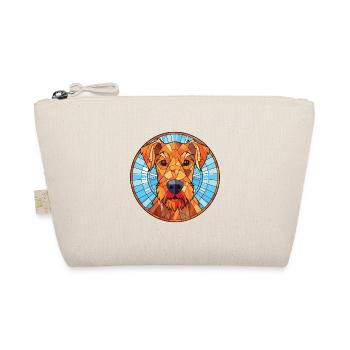 Irish Terrier Hunderasse Aquarell Illustration - Bio-Täschchen - Natur - Vorne