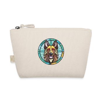 Belgian Tervuren Dog Breed Watercolor Illustration - Organic Pouch - nature - Front