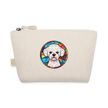 Bichons Frise Dog Breed Watercolor Illustration - Organic Pouch - nature - Front