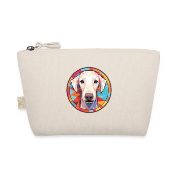Bedlington Terrier chien race aquarelle colorée - Trousse biologique - nature - Devant