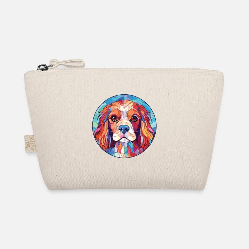 Cavalier King Charles Spaniel Hunderasse Aquarell Bio-Täschchen