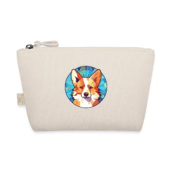 Icelandic Sheepdog Dog Breed Colorful Watercolor - Organic Pouch - nature - Front