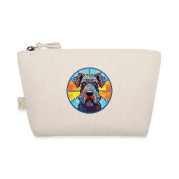 Kerry Blue Terrier Hunderasse buntes Aquarell - Bio-Täschchen - Natur - Vorne