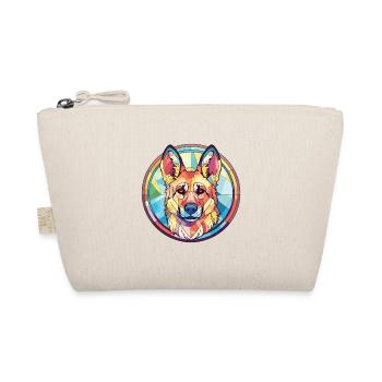 German Shepherd Dog Breed Colorful Watercolor - Organic Pouch - nature - Front