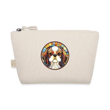 Japanese Chin Dog Breed Watercolor Illustration - Organic Pouch - nature - Front