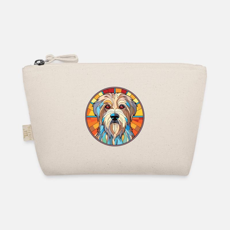 Pyrenäen-Schäferhund-Rasse buntes Aquarell Bio-Täschchen
